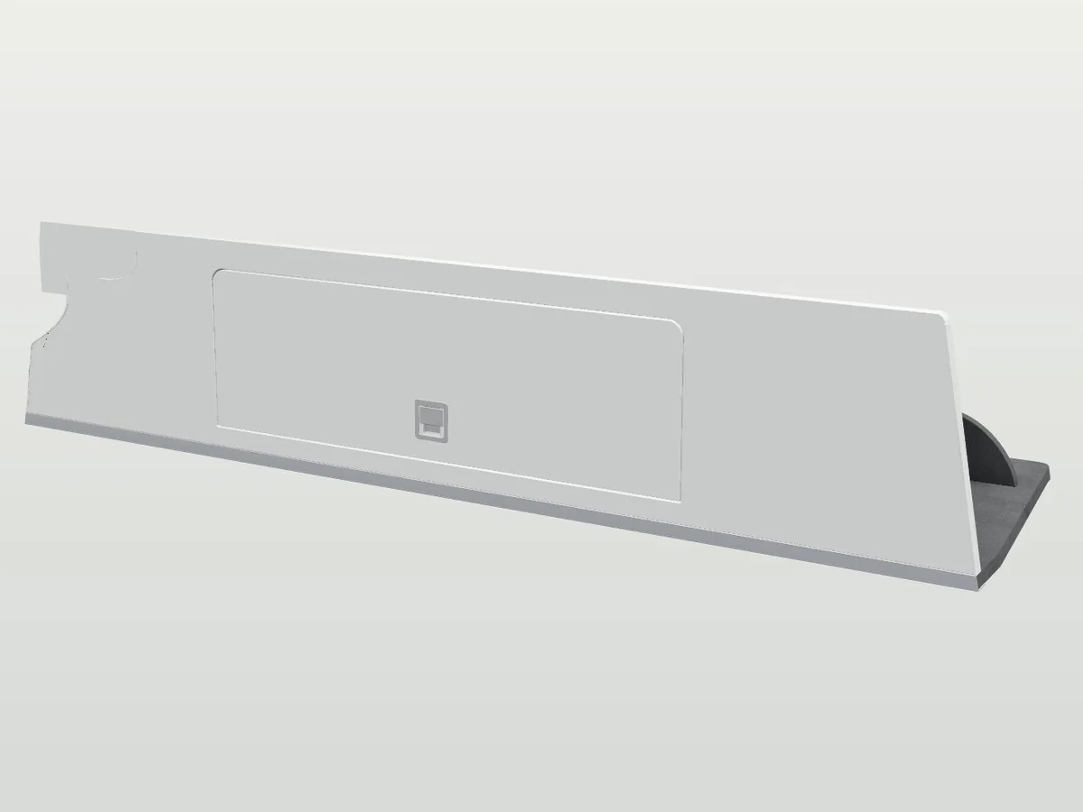 Overhead cab storage in 3D