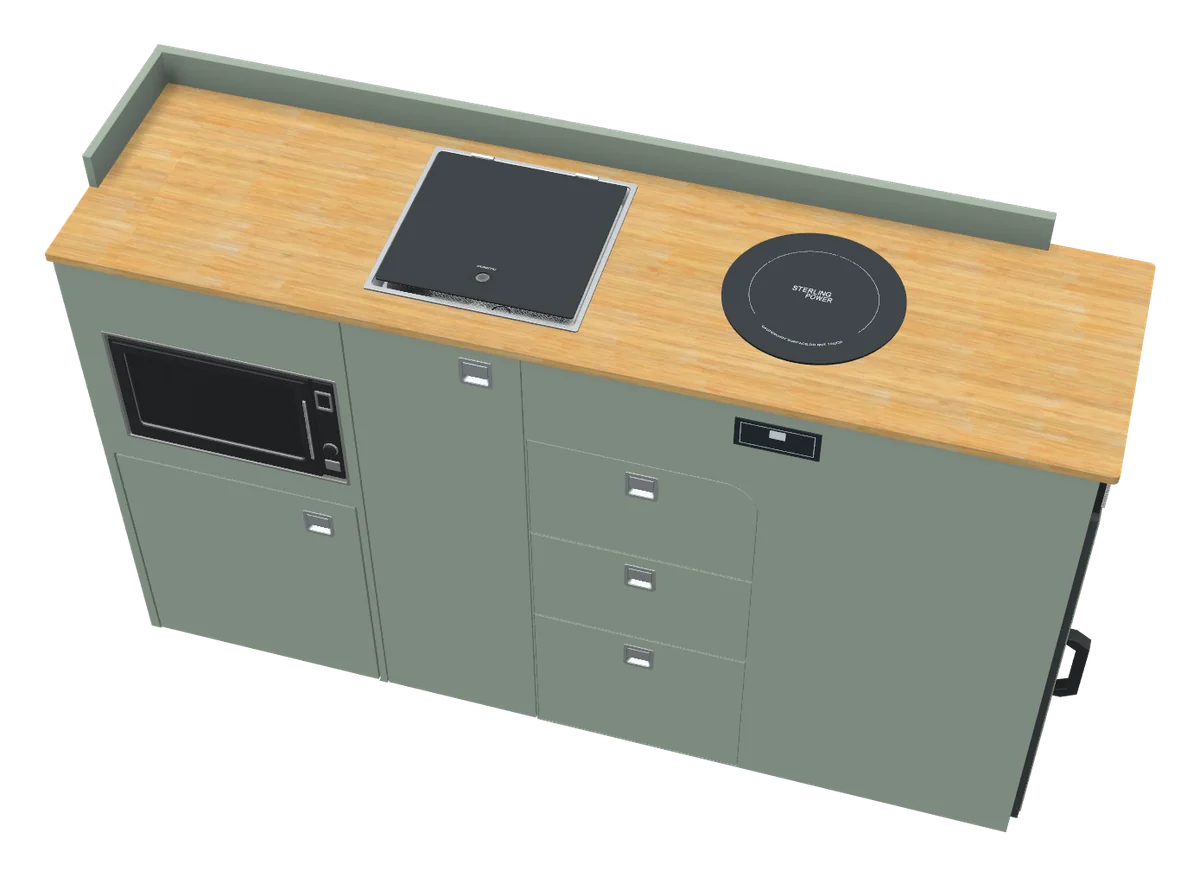 Kitchen D6, as the 3D designer draws it