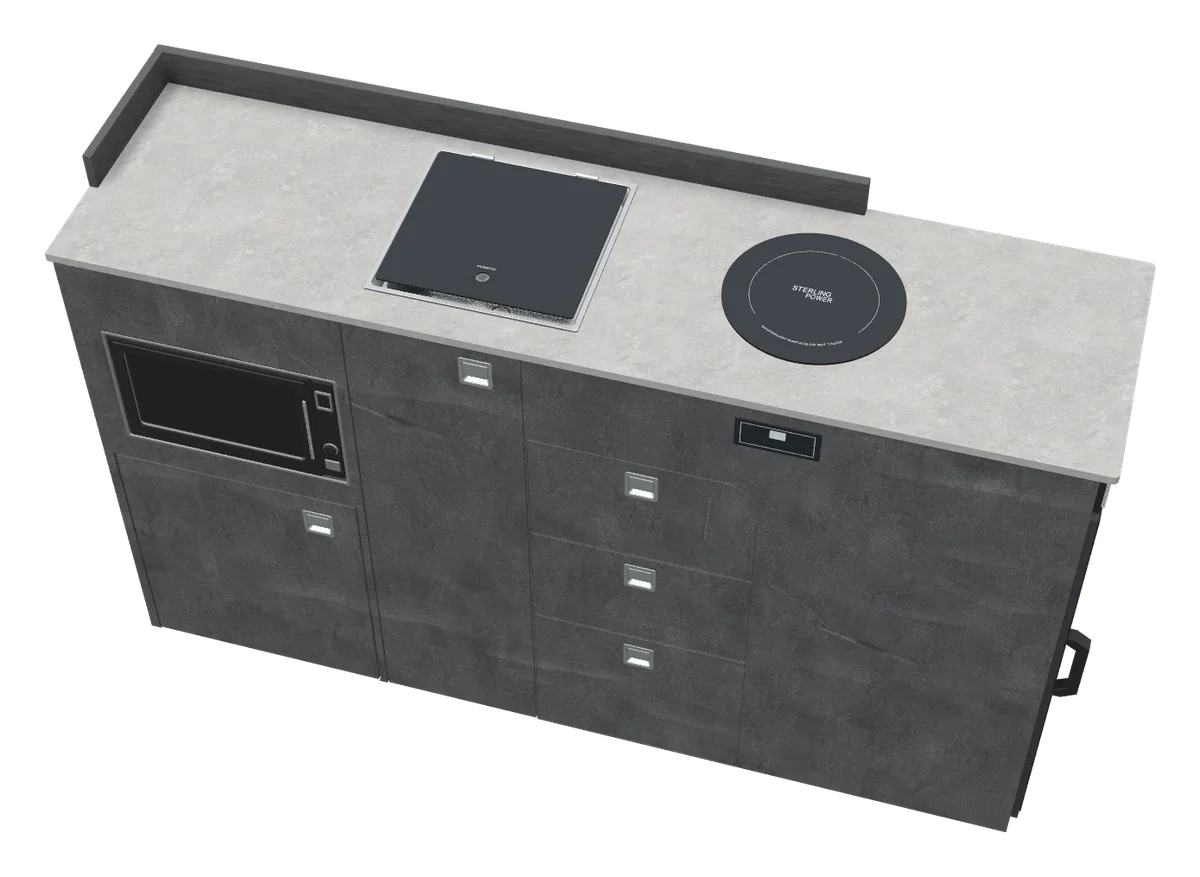 Kitchen D6, as the 3D designer draws it