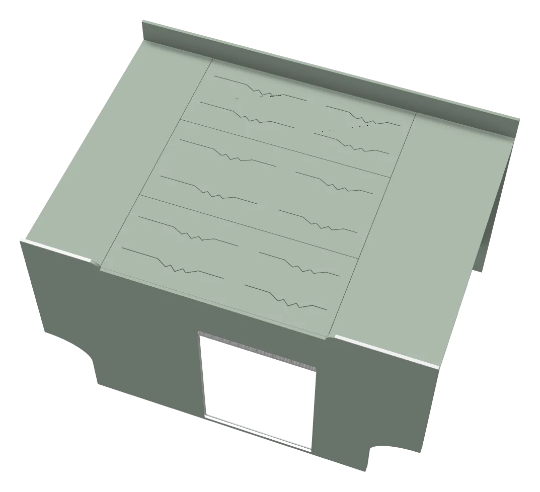 Bed box system · Full kit, as the 3D designer draws it