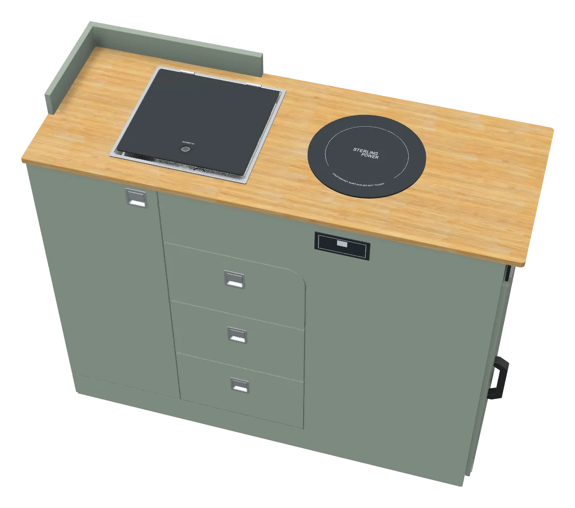 Kitchen D1 90L, as the 3D designer draws it