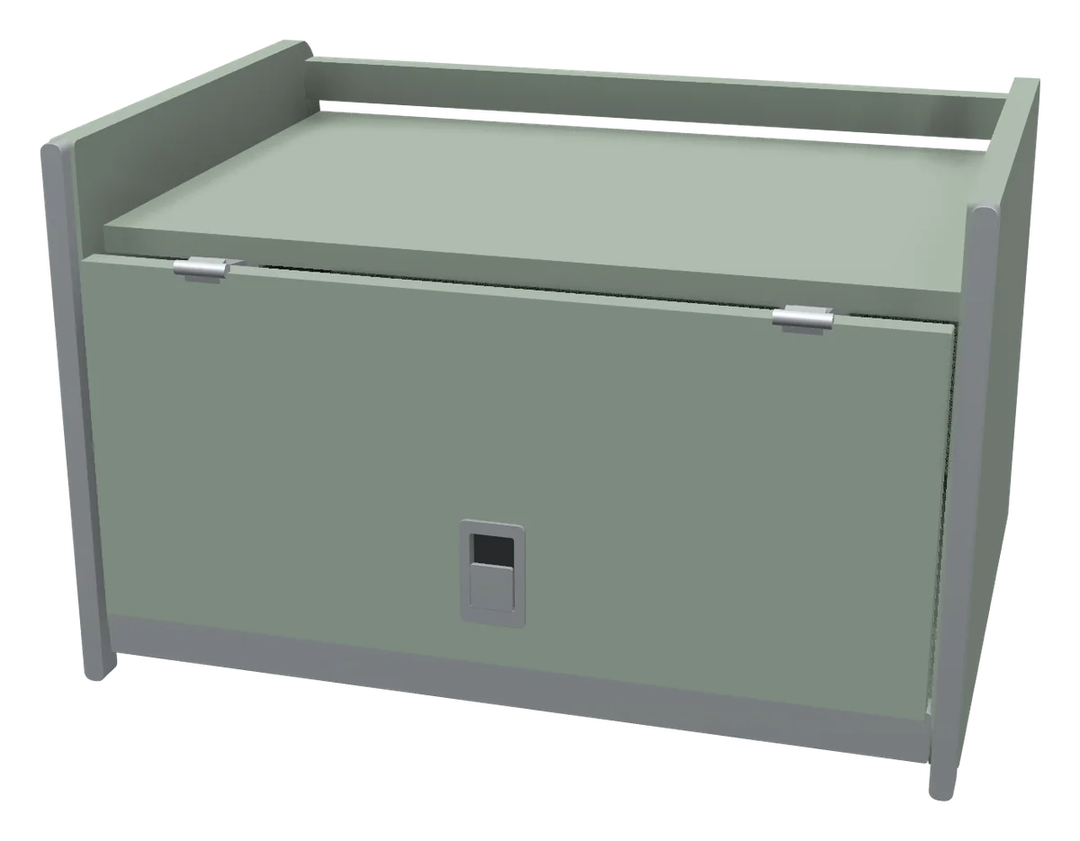 Plate cupboard, as the 3D designer draws it
