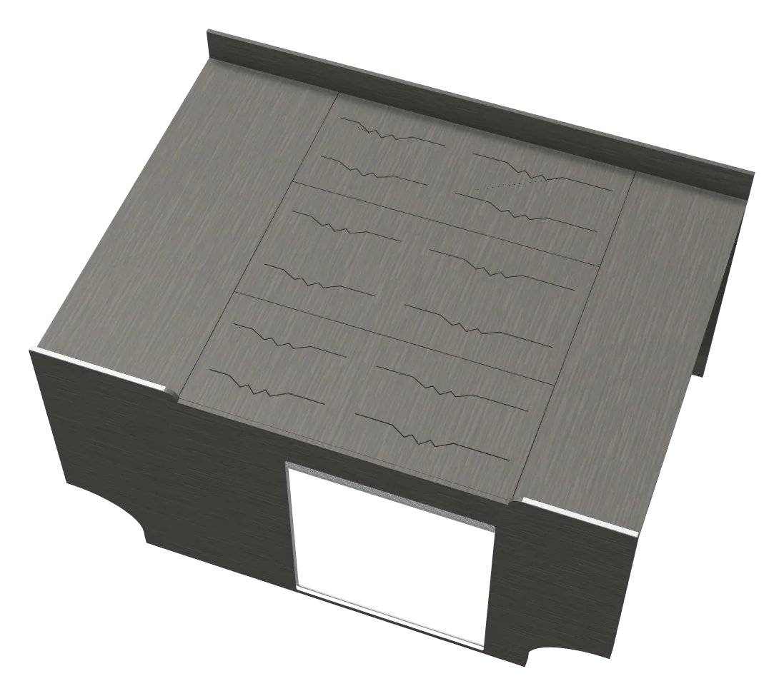 Bed box system · Full kit, as the 3D designer draws it
