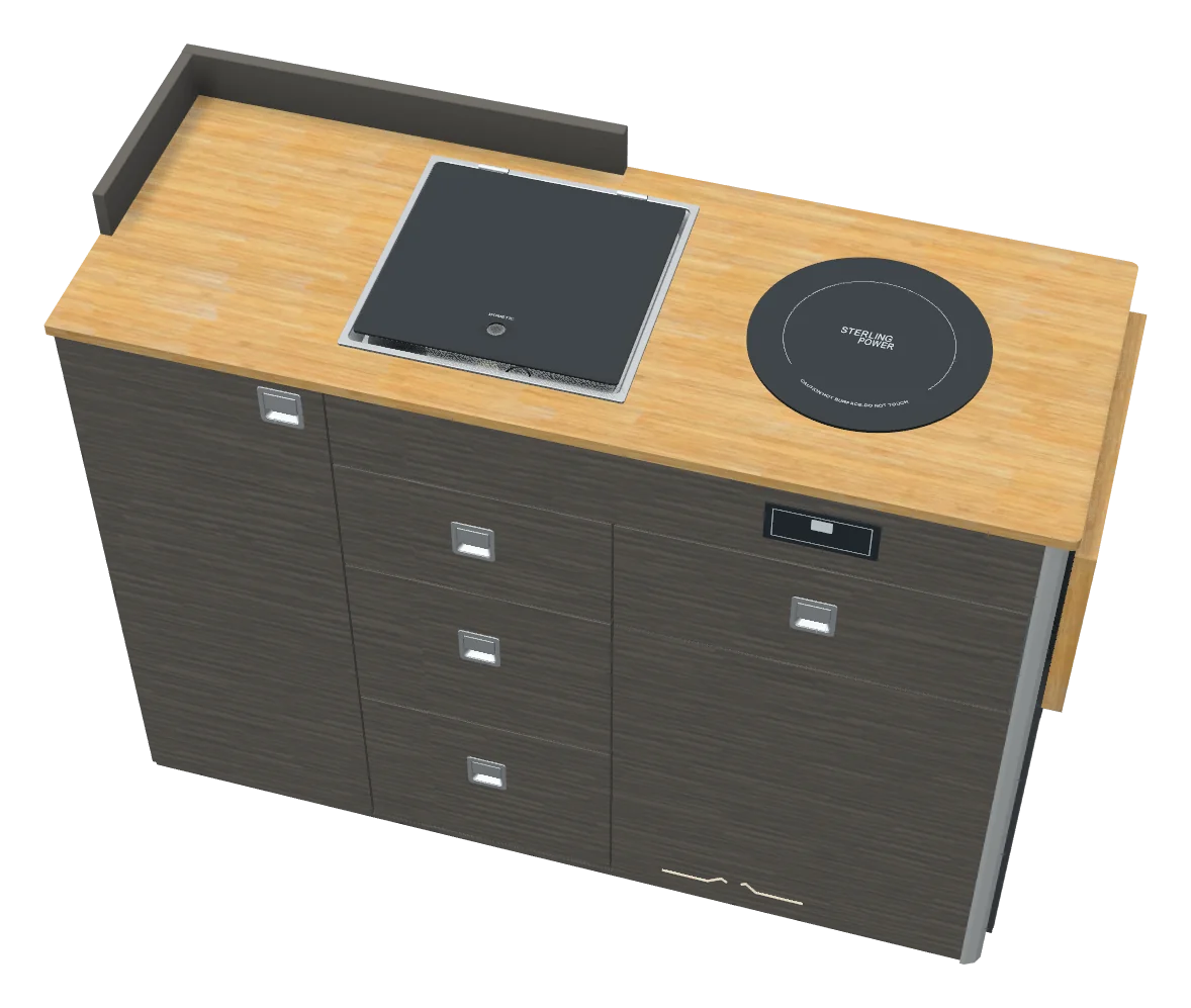 Kitchen D1 50L, as the 3D designer draws it