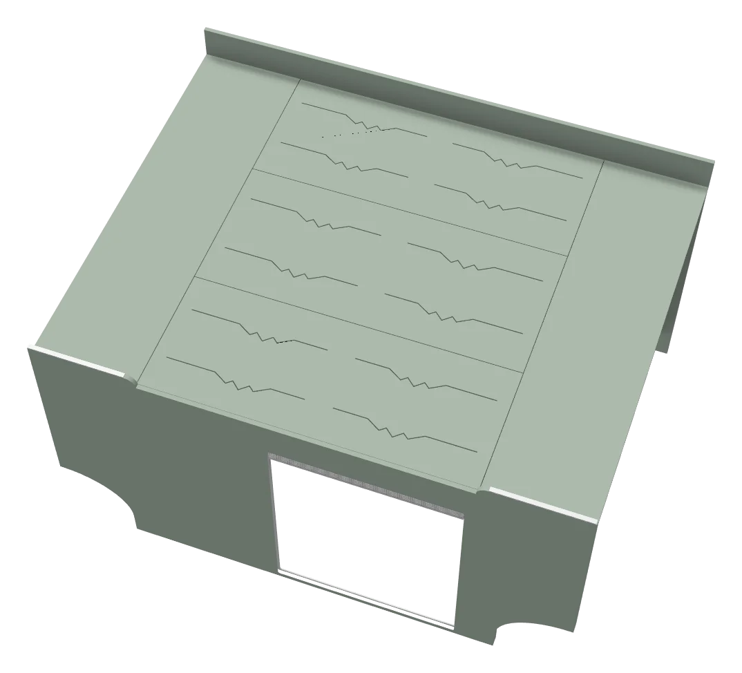 Bed box system · Full kit, as the 3D designer draws it