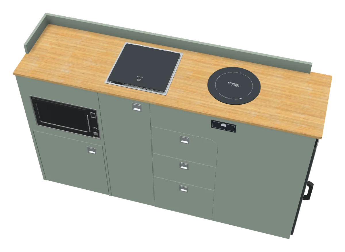 Kitchen D6, as the 3D designer draws it