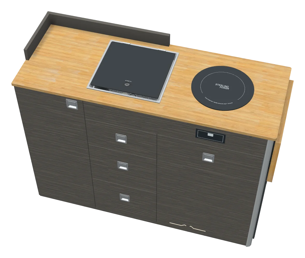 Kitchen D1 50L, as the 3D designer draws it