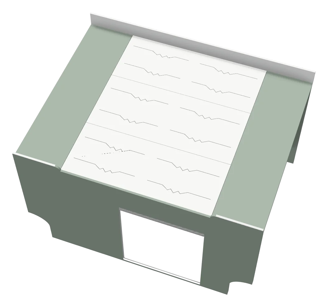 Bed box system · Full kit, as the 3D designer draws it
