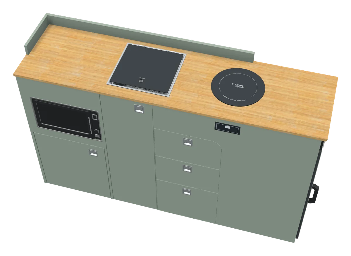 Kitchen D6, as the 3D designer draws it