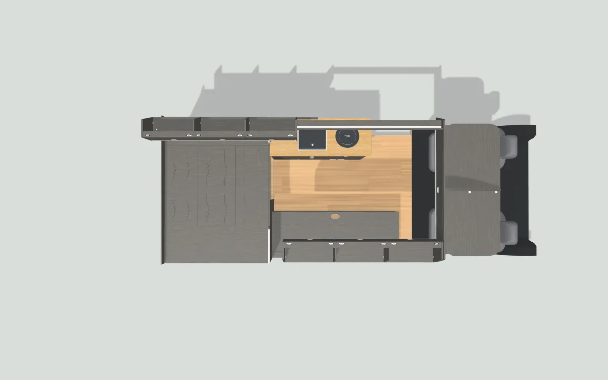 Layout 1 for the VW Crafter MWB, 2006-2017, in 3D